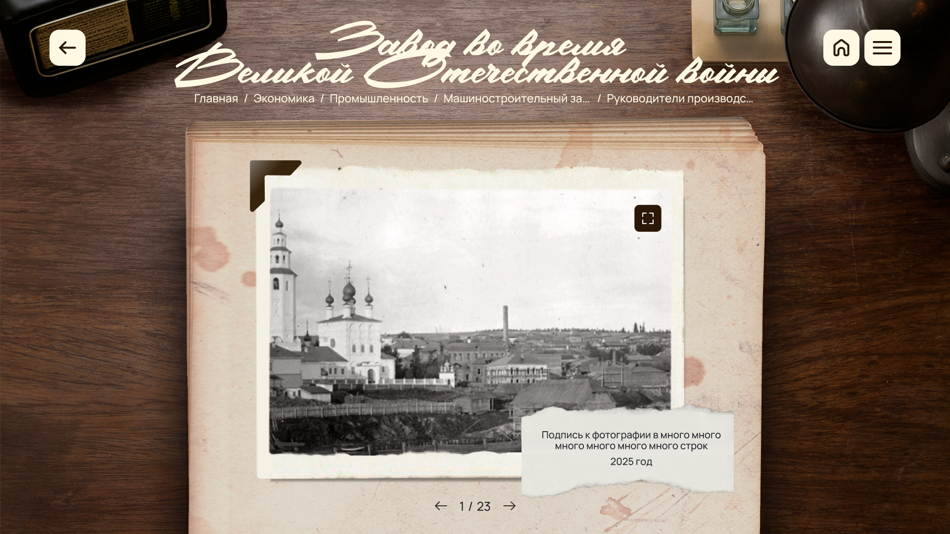 Проект для Вятско-Полянского исторического музея совместно с компанией Letary